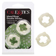 California Exotics - Island Rings Double Stacker Cock Ring (White) CE1808 CherryAffairs