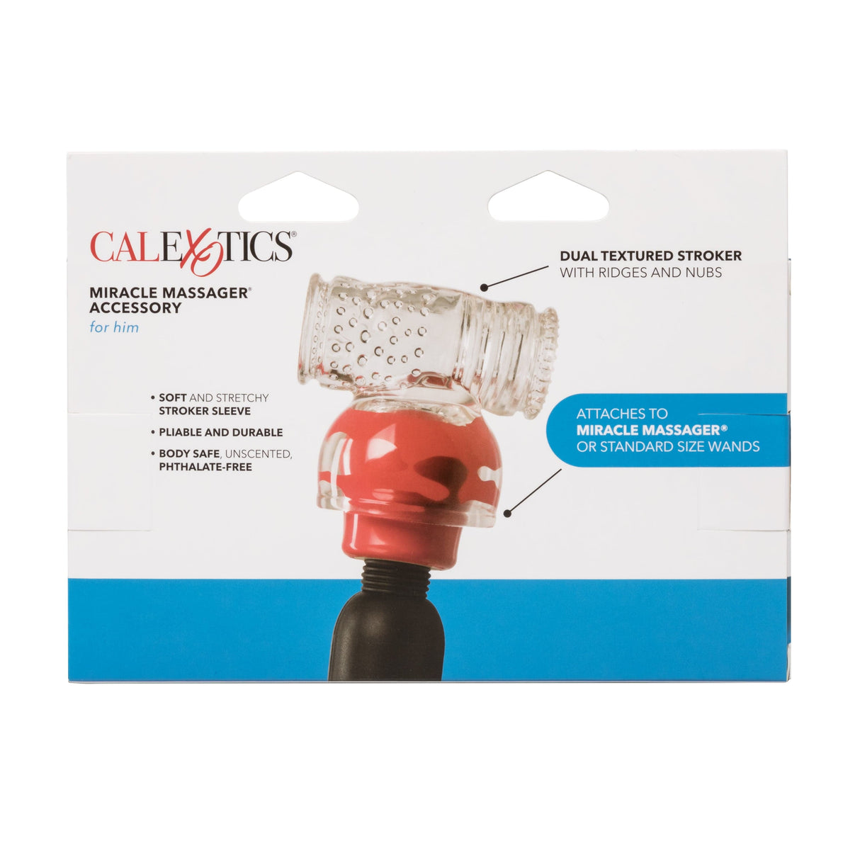 California Exotics - Miracle Massager Accessory For Him (Clear) CE1907 CherryAffairs