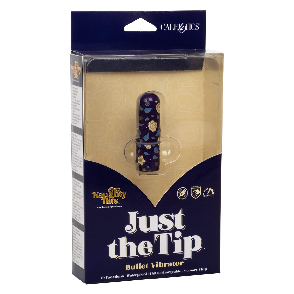 California Exotics - Naughty Bits Just The Tip Bullet Vibrator (Black) CE1831 CherryAffairs