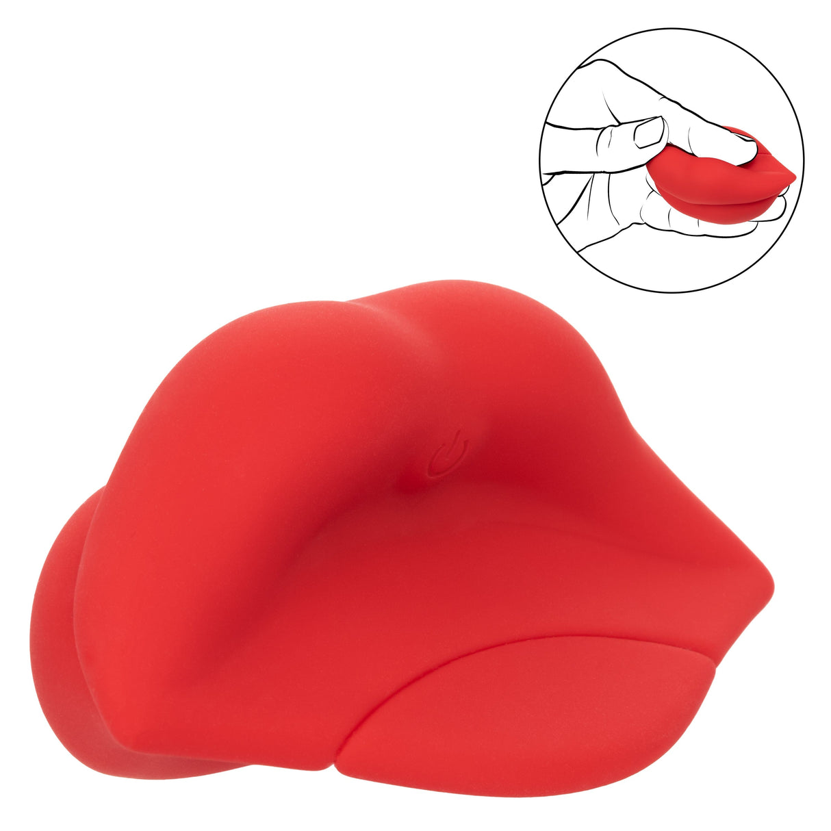 California Exotics - Naughty Bits Muah Discreet Mini Vibrator (Red) CE1953 CherryAffairs