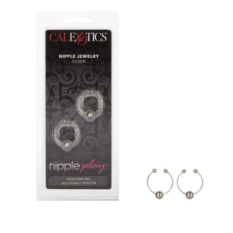 California Exotics - Nipple Play Nipple Jewelry Ring (Silver) CE1823 CherryAffairs