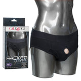 California Exotics - Packer Gear Black Brief Harness Strap On CherryAffairs