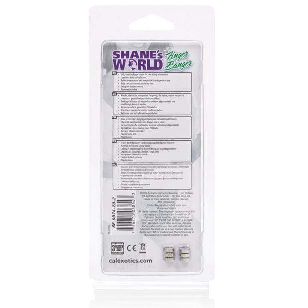 California Exotics - Shane's World Finger Tingler Vibrator (Purple)    Clit Massager (Vibration) Non Rechargeable