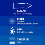 Durex - Extra Safe Easy On Condoms - CherryAffairs.sg