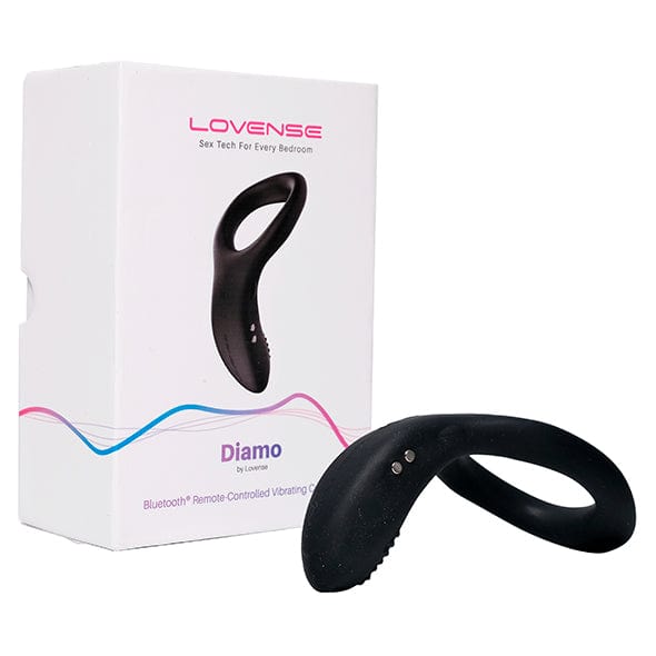 Lovense - Diamo Vòng Rung Silicone Điều Khiển Qua Ứng Dụng (Màu Đen)