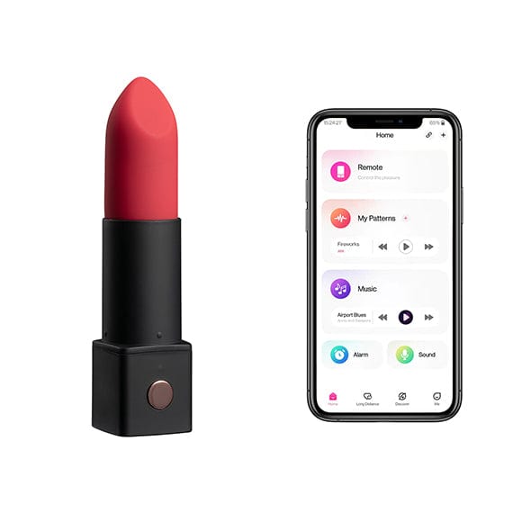 Lovense - Exomoon Máy Rung Son Môi Bí Mật Điều Khiển Qua Ứng Dụng (Màu Đỏ)