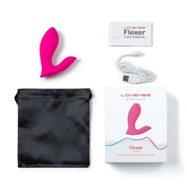 Lovense - Máy Rung Quần Lót Điều Khiển Qua Ứng Dụng Flexer (Màu Hồng)