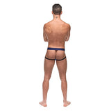 Male Power - Diamond Mesh Jock Underwear with Ring S/M (Blue)    Gay Pride Underwear