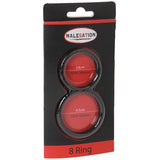 Malesation - Figure 8 Cock Ring (Black)    Silicone Cock Ring (Non Vibration)