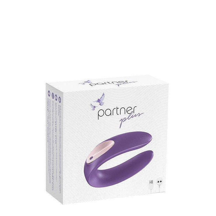 Satisfyer - Partner Plus Couple Vibrator (Purple) - CherryAffairs.sg