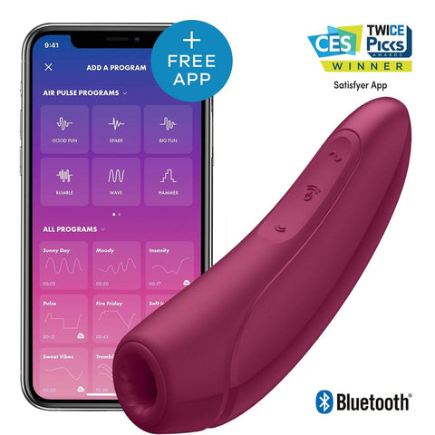 Satisfyer - Curvy 1+ App-Controlled Clitoral Air Stimulator Vibrator