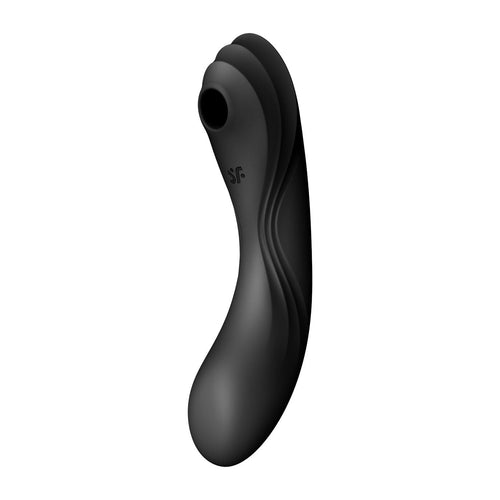 Satisfyer - Máy Rung Kích Thích Hơi Âm Vật và Điểm G Curvy Trinity 4 Có Thể Chèn Vào (Màu Đen)