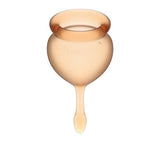 Satisfyer - Feel Good Menstrual Cup Set (Orange) STF1108 CherryAffairs