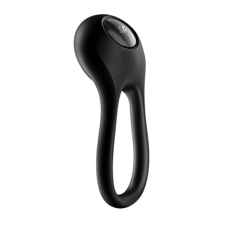 Satisfyer - Nhẫn Rung Silicone Đôi Tráng Lệ (Màu Đen)