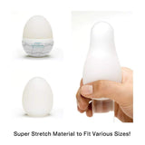 Tenga - Masturbator Egg Wavy II (White) TE1117 CherryAffairs
