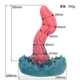 Tomax - Mimic Dragon Predator Regular Silicone Dildo (Pink)    Non Realistic Dildo w/o suction cup (Non Vibration)